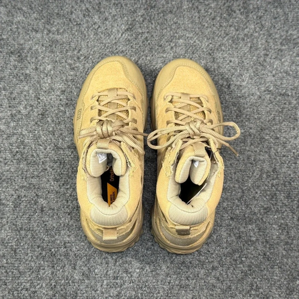 5.11 Tactical Cable Hiker Boots Mens 7.5 Coyote Tan Suede Athletic Outdoor Trail